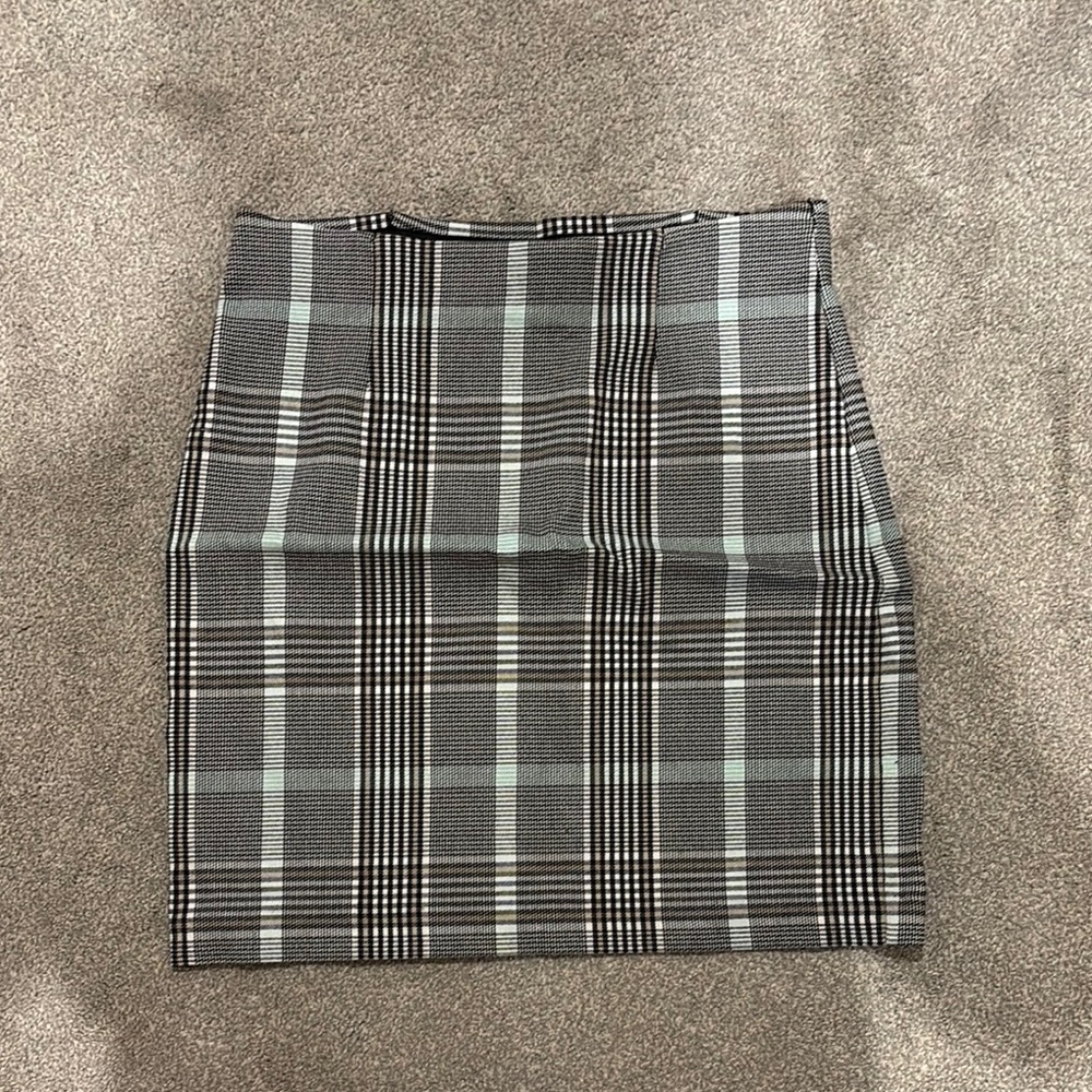 Dynamite Black, blue, white Mini Pencil Skirt